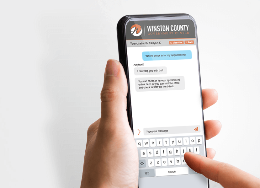 Digital Concierge Chat screen